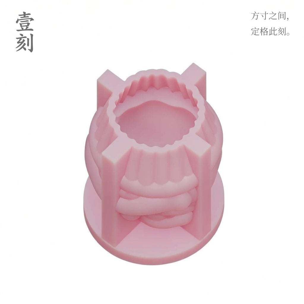 Chinese traditional lion dance dragon ice cream cup plaster candle silicone mold