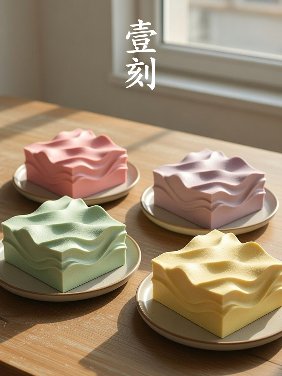 Customized Mousse Cake Macaron Wave Texture Series Silicone Molds