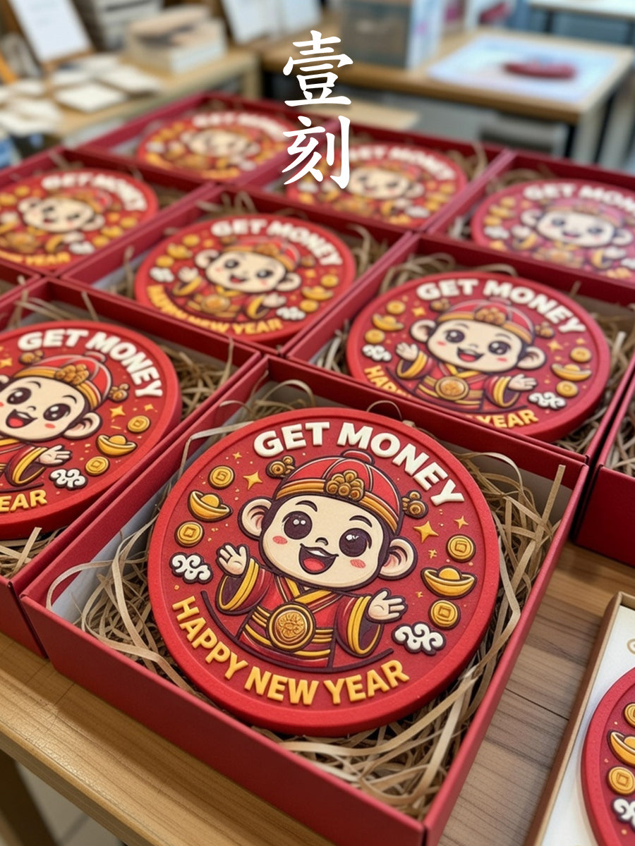 Chinese New Year God of Wealth Blessing Aroma Plaster Silicone Mold