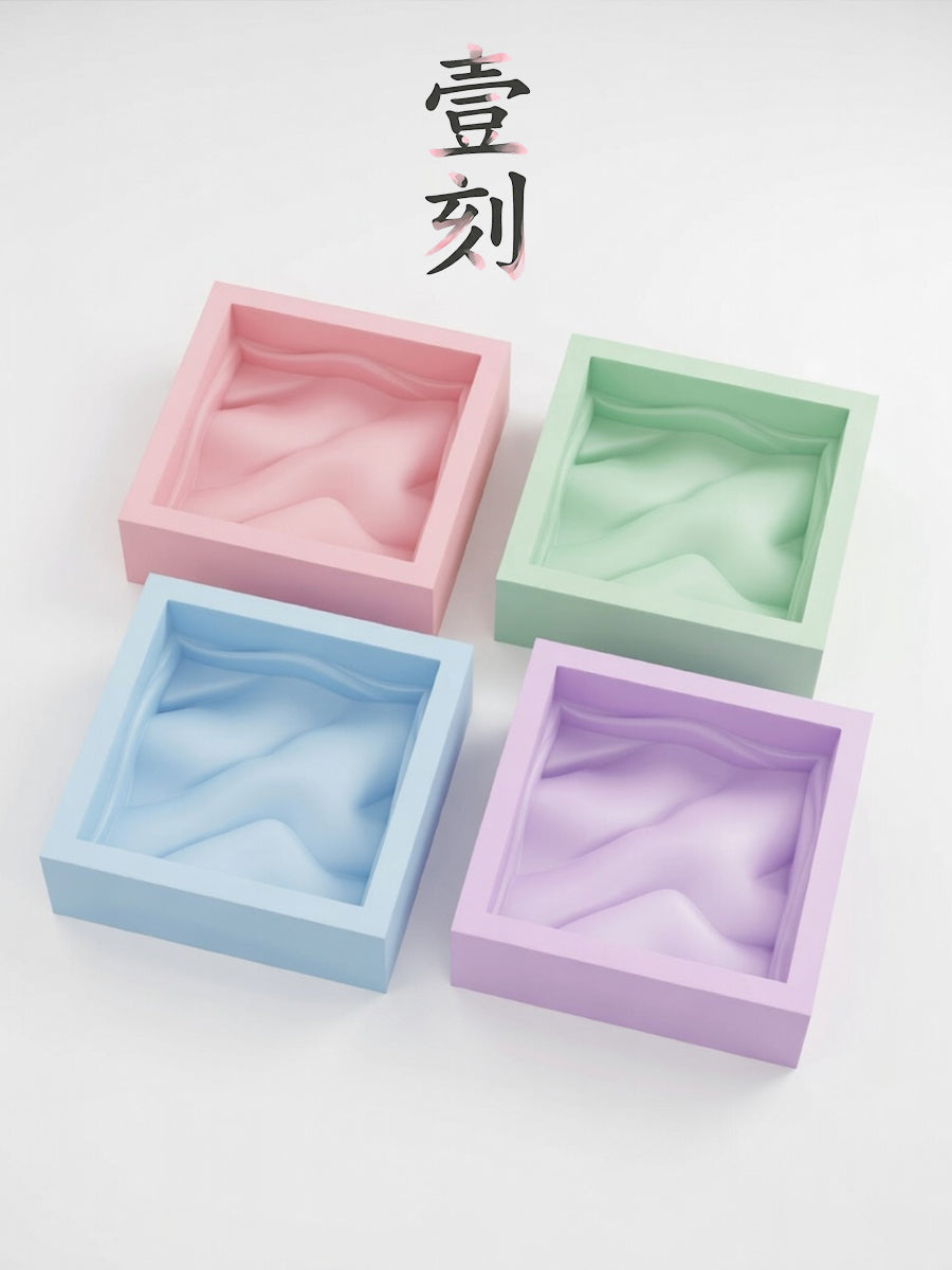 Customized Mousse Cake Macaron Wave Texture Series Silicone Molds